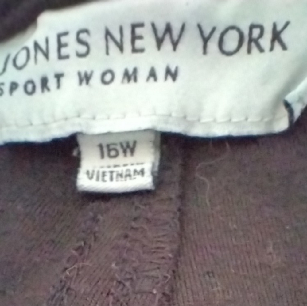 Jones New York Classic Black Women's Pants Sz 16W. - Picture 7 of 10